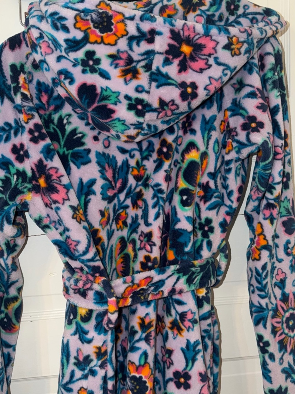 Vera Bradley Multicolor Plush Hooded Robe